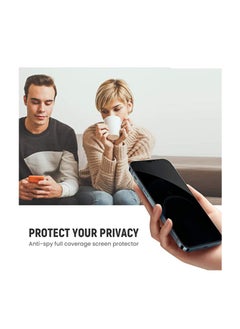 MOCOM Apple iPhone 13 Pro Max Anti-Spy Privacy Glass Screen Protector 5D+ 9H Tempered Glass for 13promax Black  - Image 3