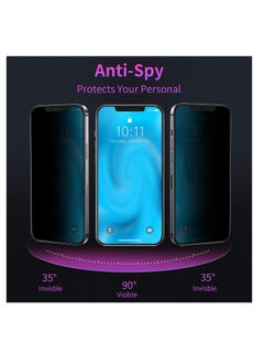 MOCOM Apple iPhone 13 Pro Max Anti-Spy Privacy Glass Screen Protector 5D+ 9H Tempered Glass for 13promax Black  - Image 4