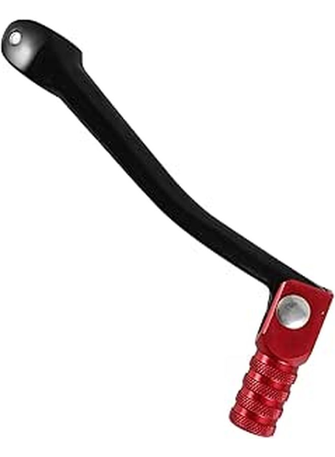 Universal Motorcycle Gear Shifter Lever Black Red Tip Replacement Pedal Shift Knob - Image 1