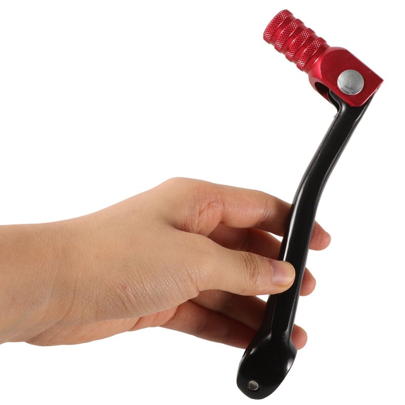 Universal Motorcycle Gear Shifter Lever Black Red Tip Replacement Pedal Shift Knob - Image 4