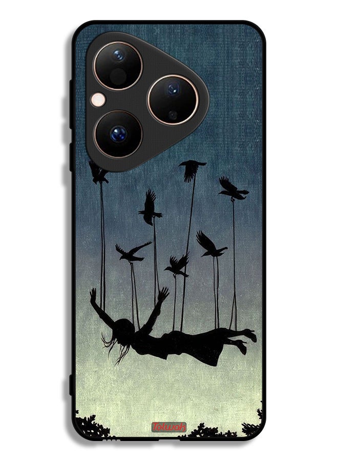 Tolwak Huawei Pura 80 Protective Case Cover Birds Holding Fallen Girl - Image 1