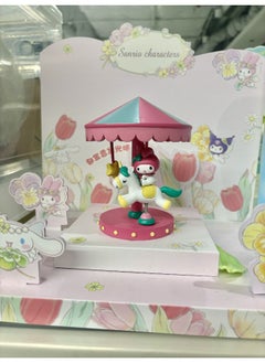 Miniso Create a calming atmosphere with this rechargeable My Melody carousel LED night light. 