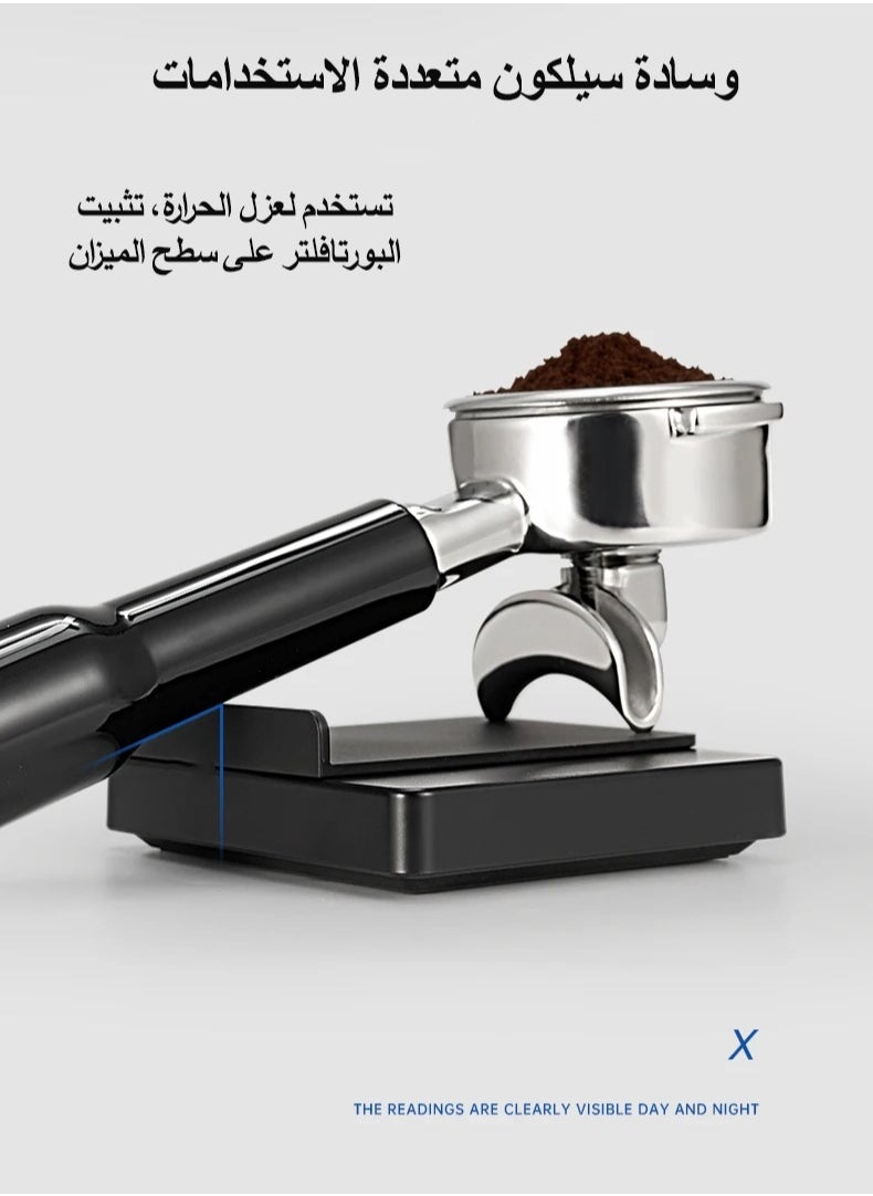 INVEIN - INVEIN KC200 Nano Espresso Coffee Scale – Compact Espresso Scale with Timer, Multiple Operating Modes, Hidden LED Display – Precision Digital Coffee Scale with High-Sensitivity Sensors, Perfect for Espresso Brewing - Image 1