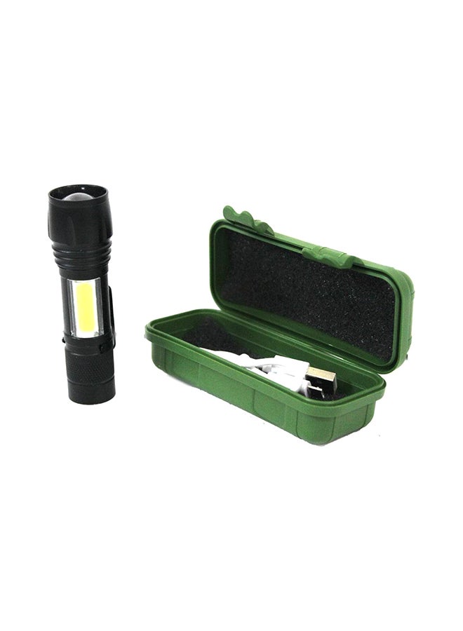 LED Searchlight For Land And Trips Black/Green 9cm