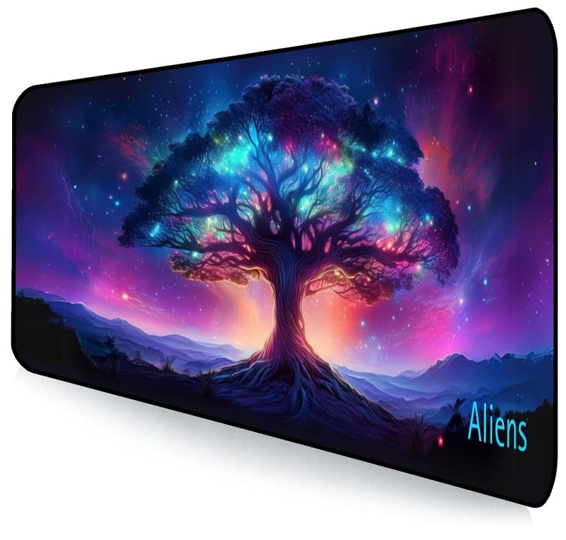 Aliens Extended Gaming Mouse Pad Desk Mat for Computer, Laptop, Keyboard, Smooth Cloth Surface, Nonslip Rubber Base, Compatible with Laser and Optical Mouse, Office, Home 580x280mm (EXT-55) - Image 1
