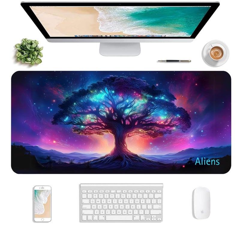Aliens Extended Gaming Mouse Pad Desk Mat for Computer, Laptop, Keyboard, Smooth Cloth Surface, Nonslip Rubber Base, Compatible with Laser and Optical Mouse, Office, Home 580x280mm (EXT-55) - Image 2