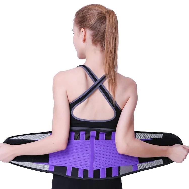 Bluejw Breathable Waist Trimmer Belt - Adjustable Thin Waist Trainer Brace for Sports & Slimming - Image 4