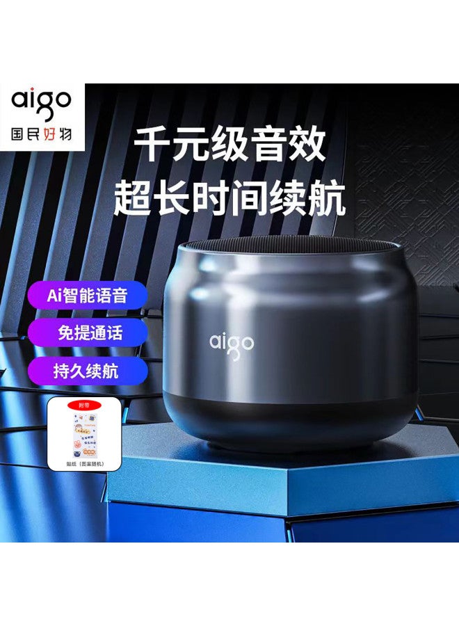 aigo مكبر صوت بلوتوث لاسلكي صغير ذكي Ai مع مضخم صوت محمول خارجي للرياضة مع صوت عالي الجودة - Image 2