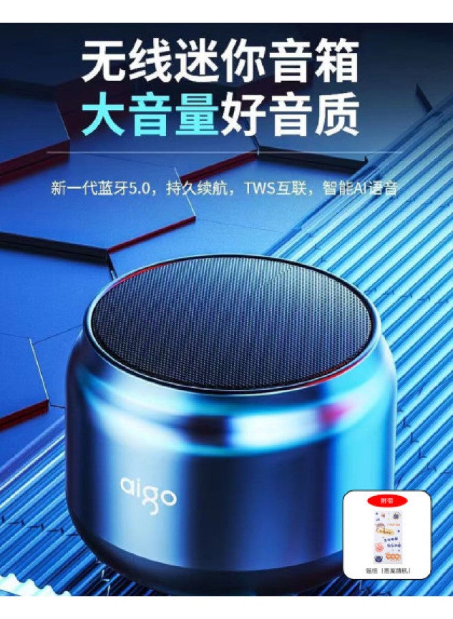 aigo مكبر صوت بلوتوث لاسلكي صغير ذكي Ai مع مضخم صوت محمول خارجي للرياضة مع صوت عالي الجودة - Image 1