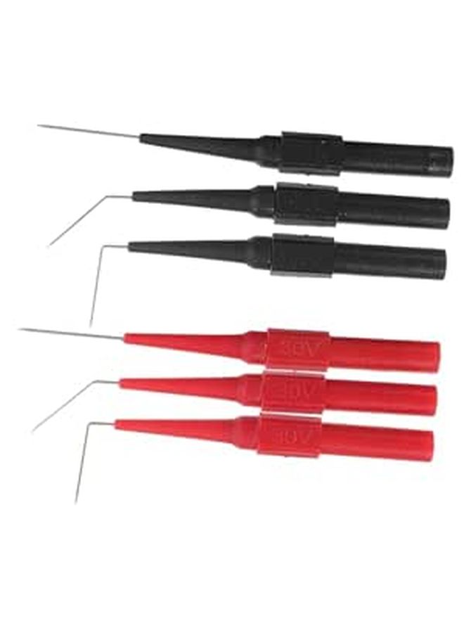 6 Pcs Multimeter Test Leads Kit With Needle Probes Automotive Wire Testing Set - Image 1
