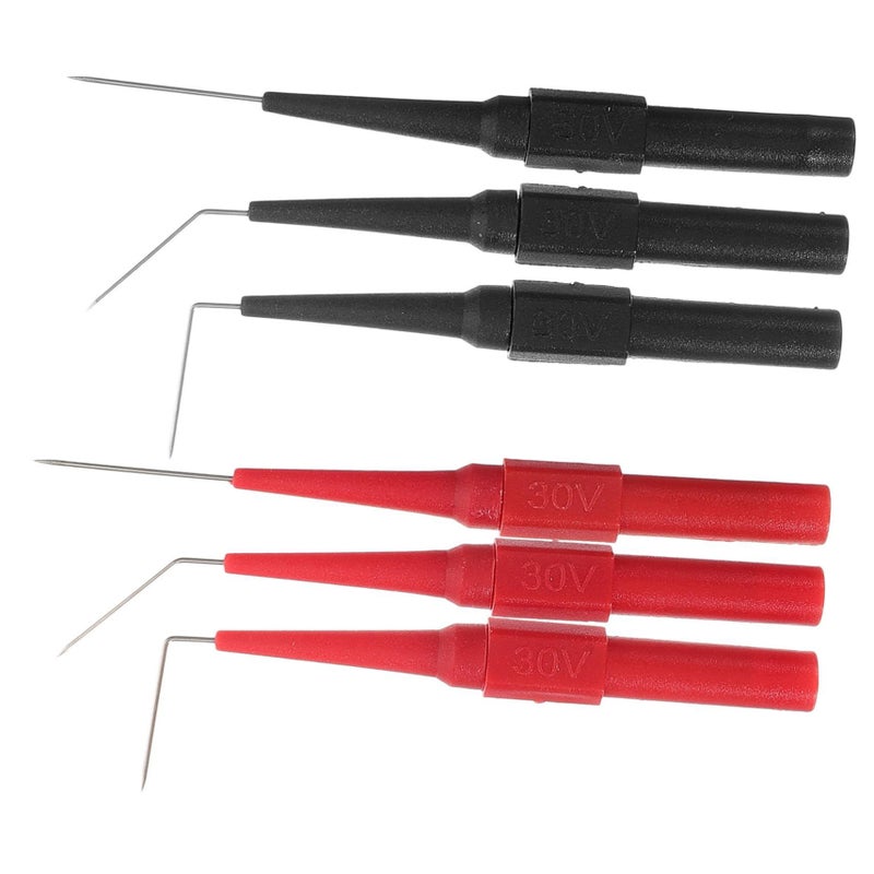 6 Pcs Multimeter Test Leads Kit With Needle Probes Automotive Wire Testing Set - Image 2