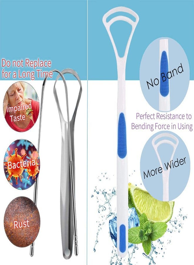 Nurpi Plastic Tongue Cleaner for Adults and Kids Fights Bad Breath Oral Care Tongue Cleaner, Easy to Use Travel Friendly- Pack of 4 - Image 5