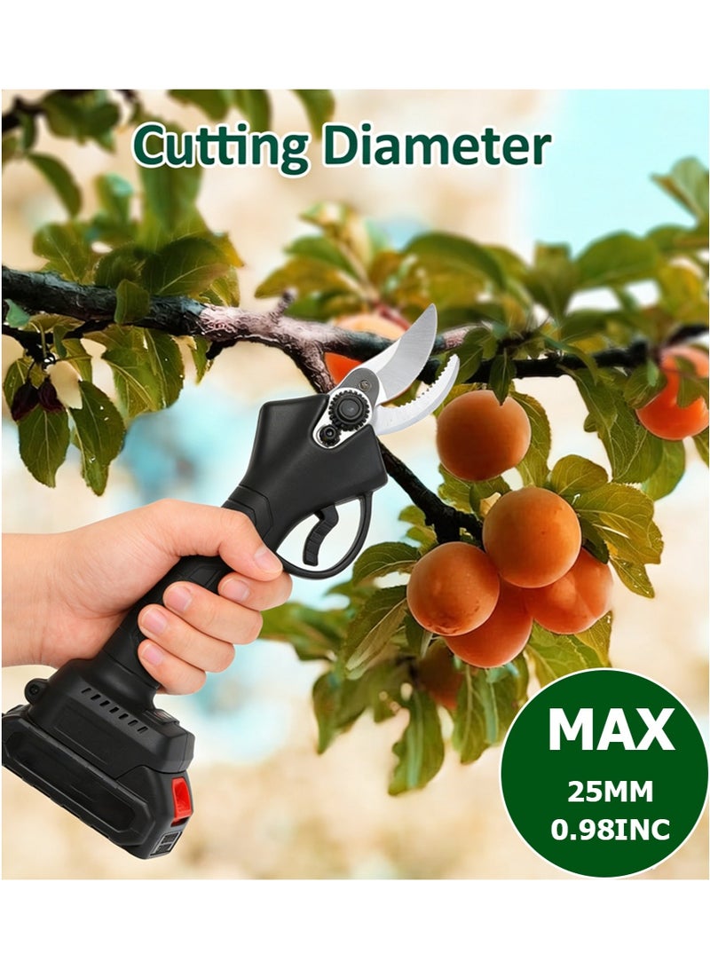 Halamine Electric Pruning Shears ,21V  Portable Tree Trimmer 25mm Cutting Diameter with 1pcs Battery,Electric Pruning Scissors - Image 2