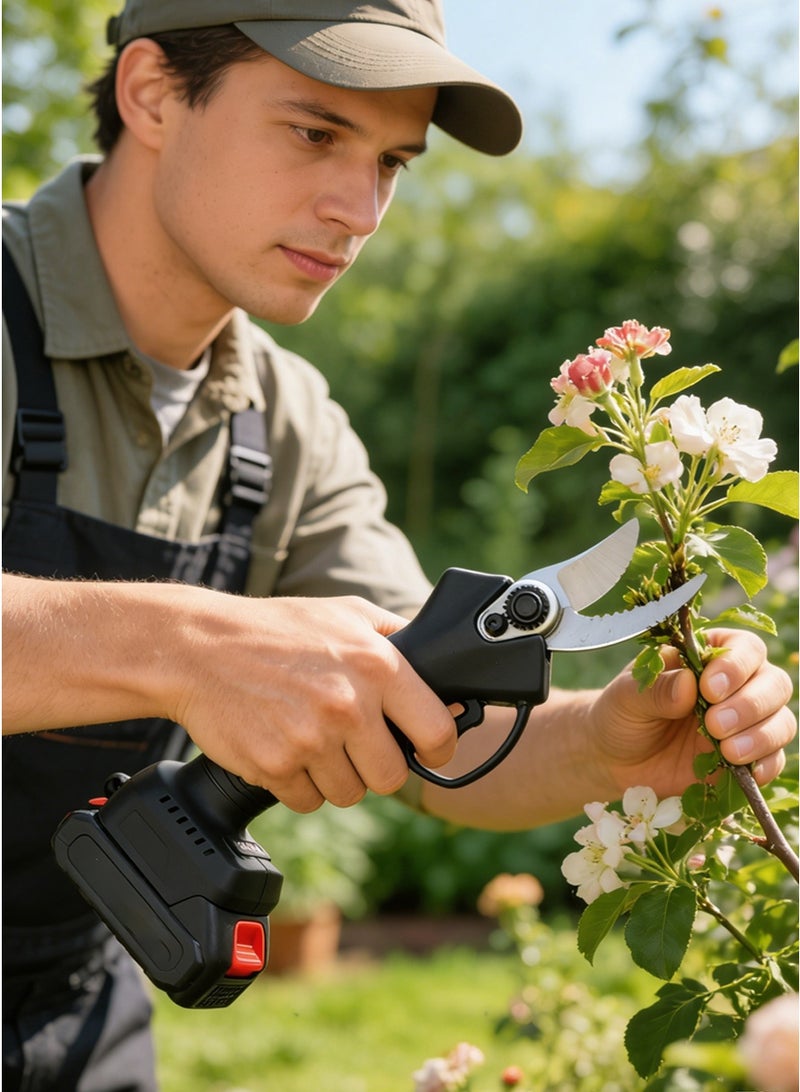 Halamine Electric Pruning Shears ,21V  Portable Tree Trimmer 25mm Cutting Diameter with 1pcs Battery,Electric Pruning Scissors - Image 5