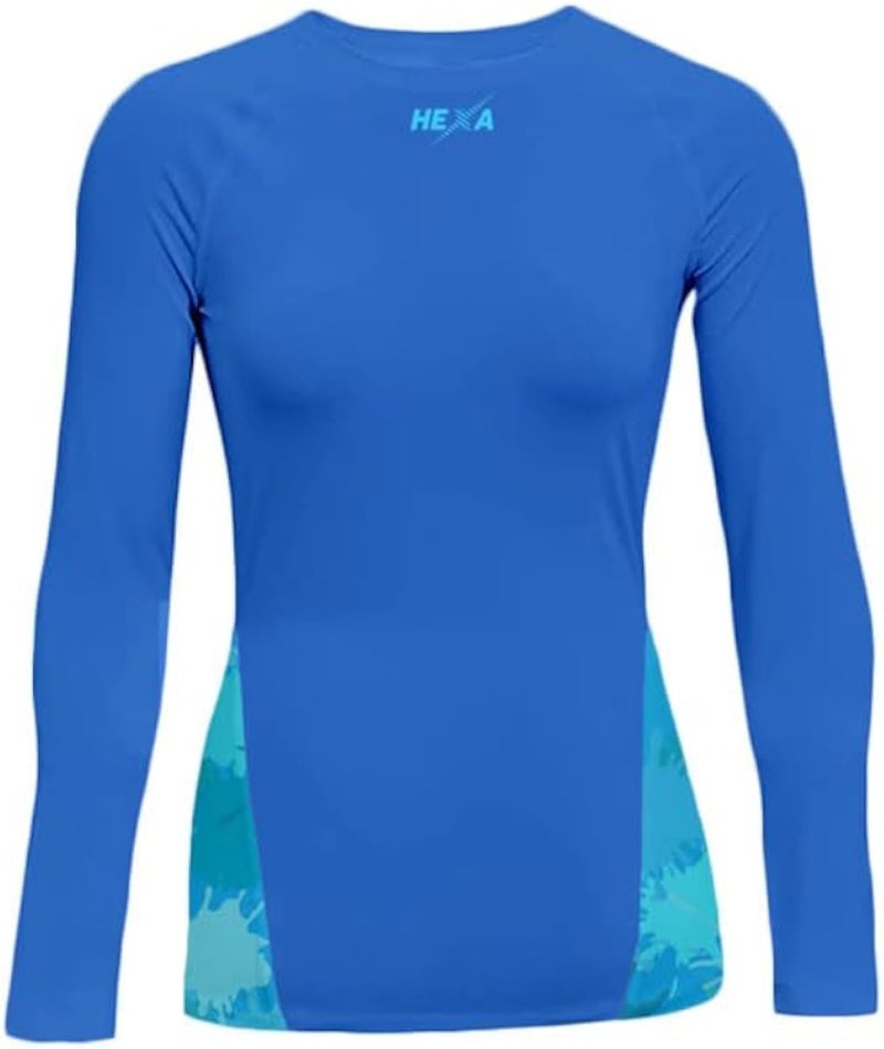 Hexa Women's Tight Fit (Tech Fit) Compression Tee - Polyester Lycra Performance Base Layer-
