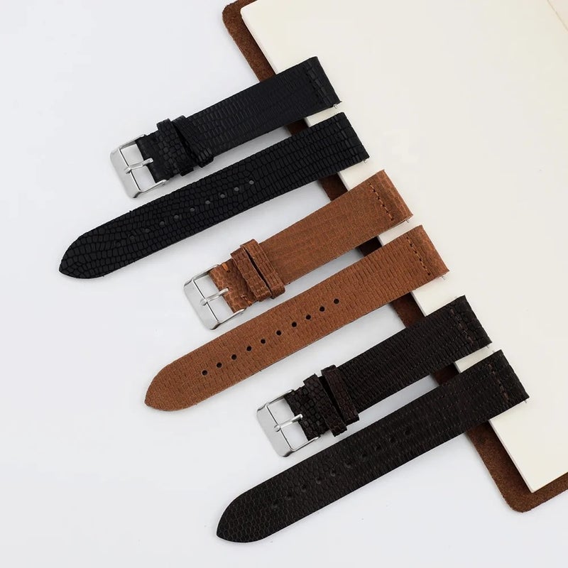 Bluejw Selling  Lizard Pattern Genuine Leather Watch Strap With Different Colors Watch Accessories Fashion and Durable - Image 3