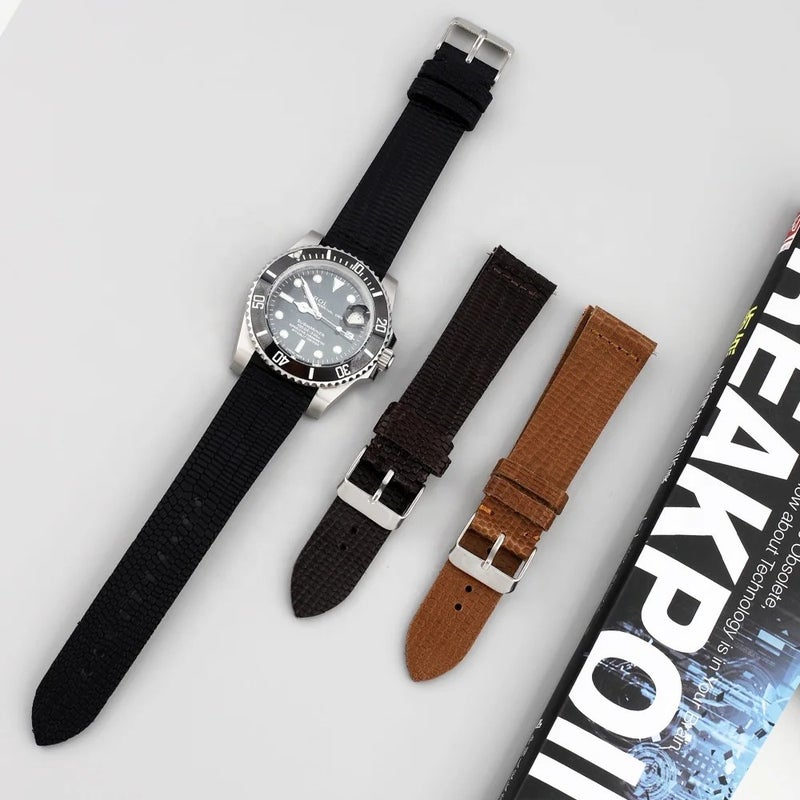Bluejw Selling  Lizard Pattern Genuine Leather Watch Strap With Different Colors Watch Accessories Fashion and Durable - Image 4