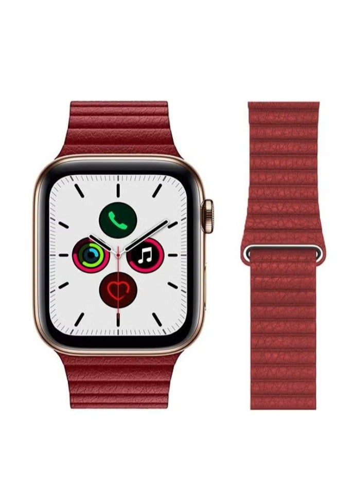 فيسوس الفرقة الأنيقة لسلسلة Apple Watch 5/4/3/2/1 RED