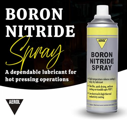 Aerol Boron Nitride Spray | High Temp Lubricant, Release Agent & Coating (800°C Air / 1950°C Inert) | Dry Film for Hot Surfaces & Tools | 300g/411ml – Grade 7720 - Image 5