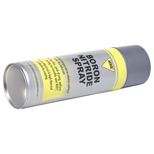 Aerol Boron Nitride Spray | High Temp Lubricant, Release Agent & Coating (800°C Air / 1950°C Inert) | Dry Film for Hot Surfaces & Tools | 300g/411ml – Grade 7720 - Image 3