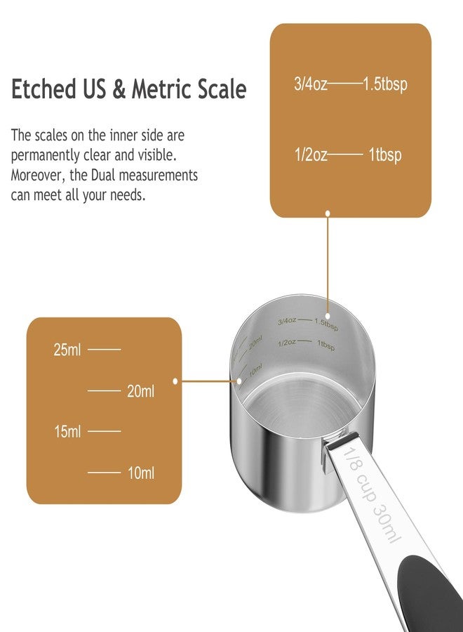 LEIFENY 1PCS 1/8 Cup Measuring Cup with Multiple Scales - Image 3