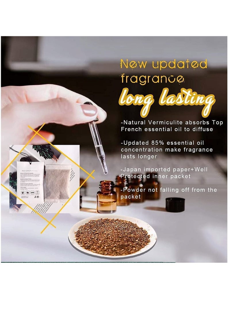 Captaintech Lemongrass Sachet 1 Box 12Pcs Cartoon Design Sachet Scent Drawer Freshener Car Fragrance Pendant Lasting Fragrance Deodorizer Freshener for Drawers and Closets Home Car Fragrance Product - Image 3