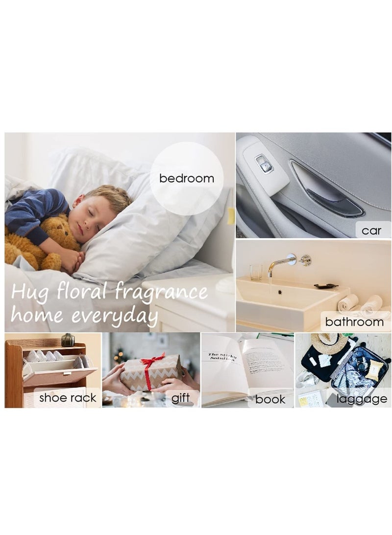 Captaintech Lemongrass Sachet 1 Box 12Pcs Cartoon Design Sachet Scent Drawer Freshener Car Fragrance Pendant Lasting Fragrance Deodorizer Freshener for Drawers and Closets Home Car Fragrance Product - Image 4