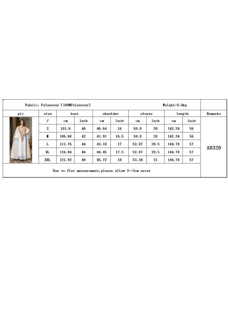 Loquat Ladies Lightweight Fabric Robe Luxury Sequin Embroidered Dress Muslim Abaya Evening Dress Green  - Image 5