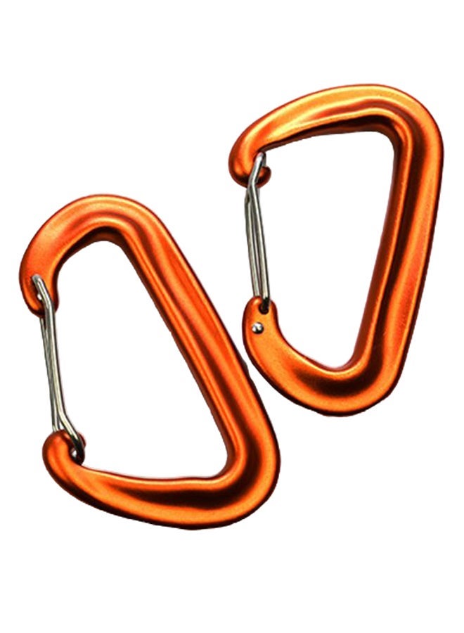 NIBEMINENT 2-Piece Traveling Backpacking Wire Gate Carabiner Set - Image 1