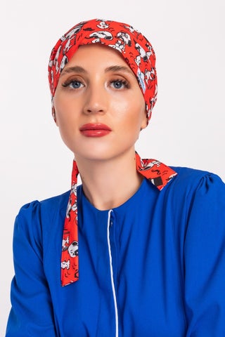 ملابس طبية نور حجاب أحمر منقوش بنقشة سنوبي للأطباء والممرضات والطهاة وقبعة جراحية للمستشفى - pzsku/ZCACDC9855F8DA65334D5Z/45/_/1725892446/80fe9bdc-95eb-42ee-a5c1-c57e0d463332