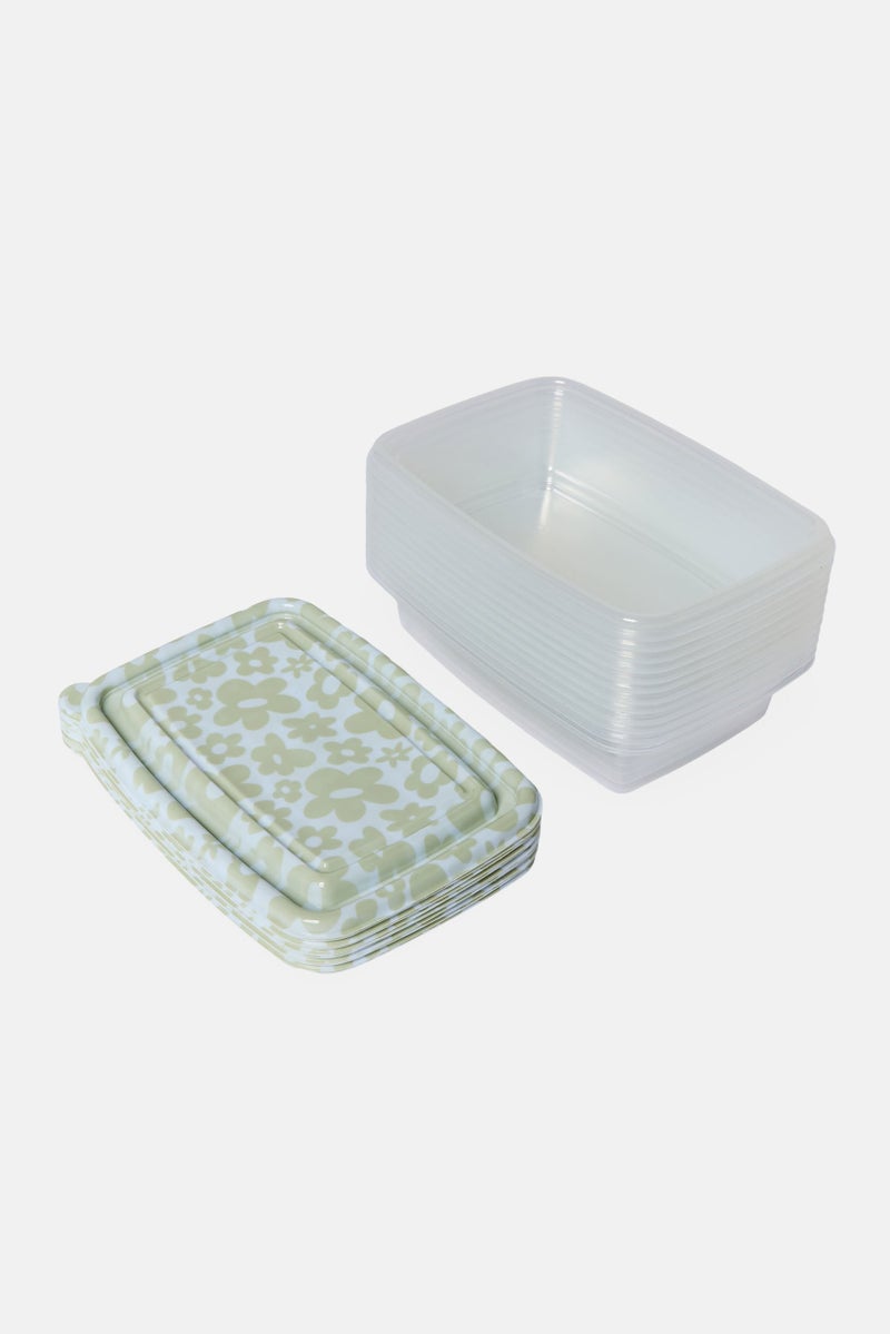 COOK WITH COLOR 24 Pcs Plastic Food Storage Containers With Lid, Multicolor - Image 3