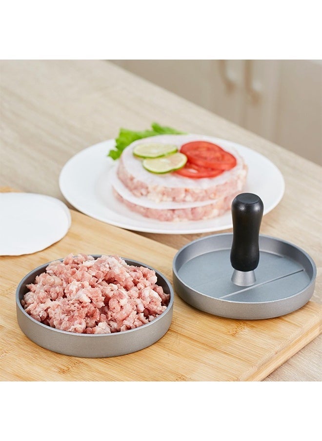 Arabest Non-Stick Burger Press Aluminum Hamburger Patty Maker with 100 Wax Papers for BBQ Grill  - Image 3