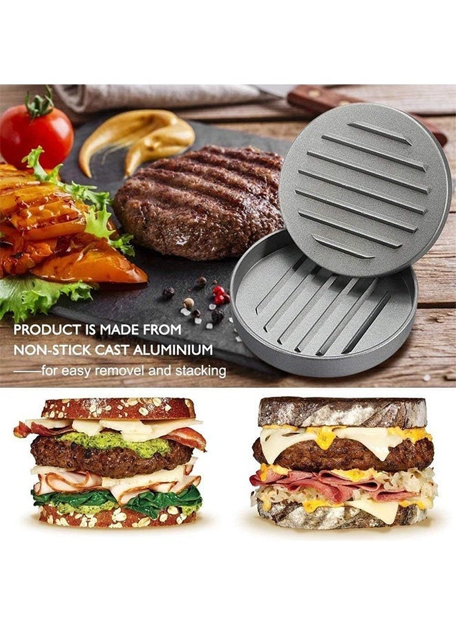 Arabest Non-Stick Burger Press Aluminum Hamburger Patty Maker with 100 Wax Papers for BBQ Grill  - Image 5