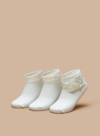 Barefeet Assorted Ankle Length Socks - Set of 3