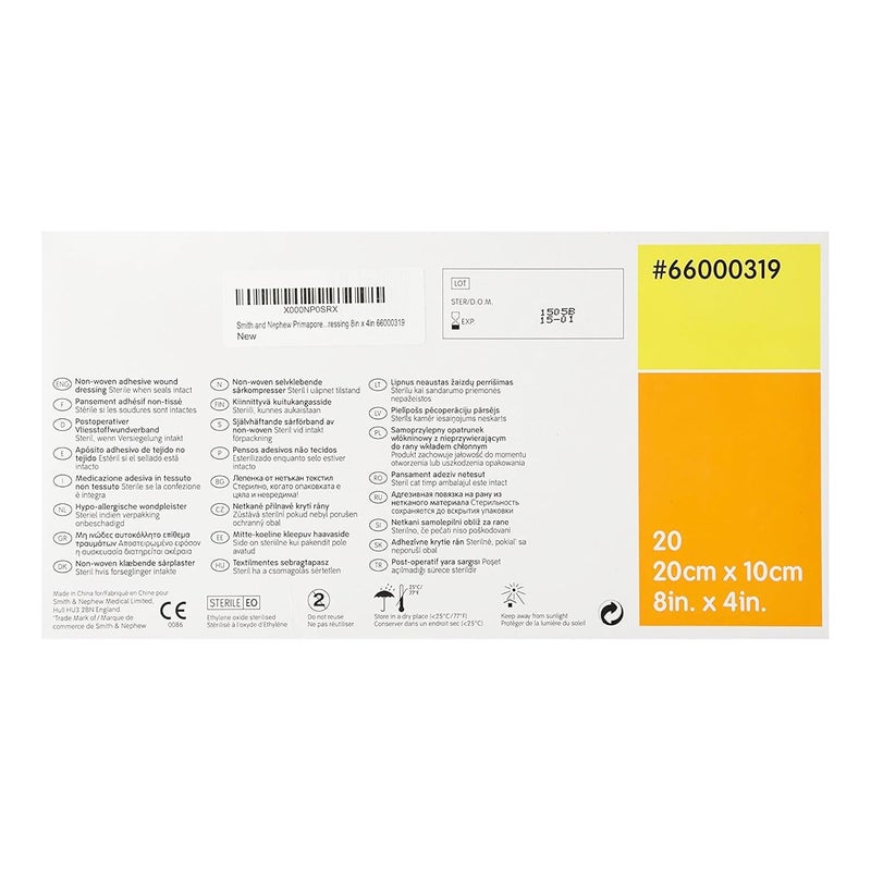 Smith&nephew ضمادة لاصقة سميث ونيوف بريمابور 20 سم × 10 سم - Image 3