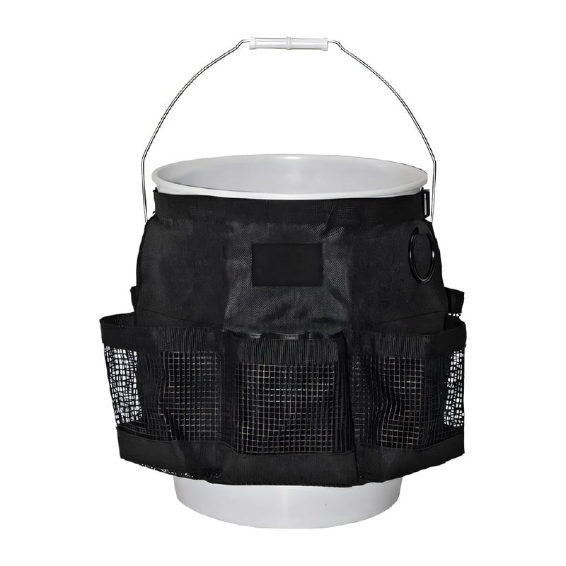 UHANBUT 5 Gallon Bucket Tool Organizer Bag, Multi-Purpose Car Bucket Wash Tool with Mesh Storage Pockets, Universal Vehicle Cleaning Supplies Accessories for Home, Gardening, Fishing - Image 1