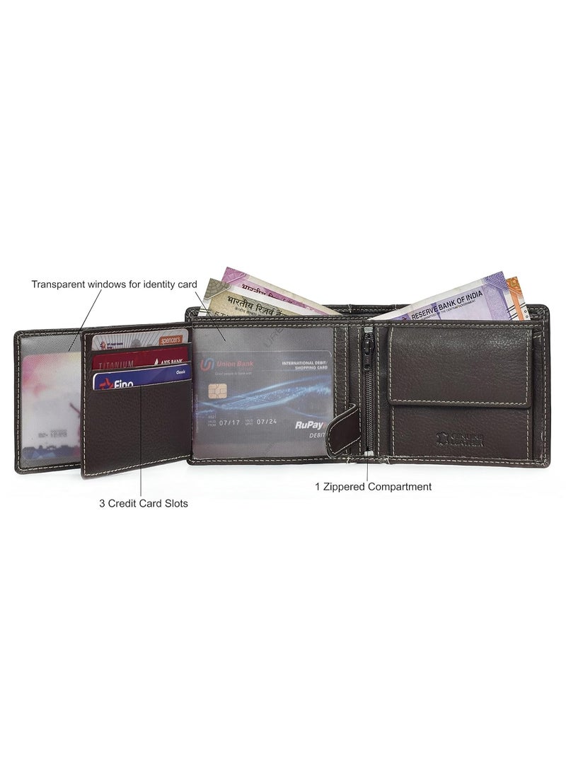 URBANFOREST URBAN FOREST Oliver Dark Brown Leather Wallet for Men - Image 5