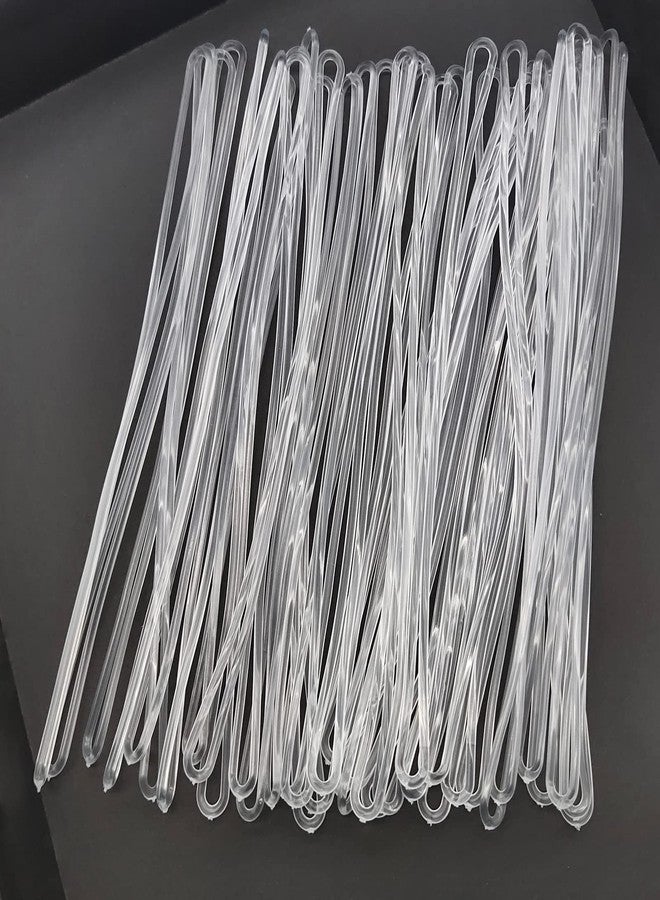 HOSL 100-Pack 6'' Clear Plastic Luggage Tag Loops - Image 5