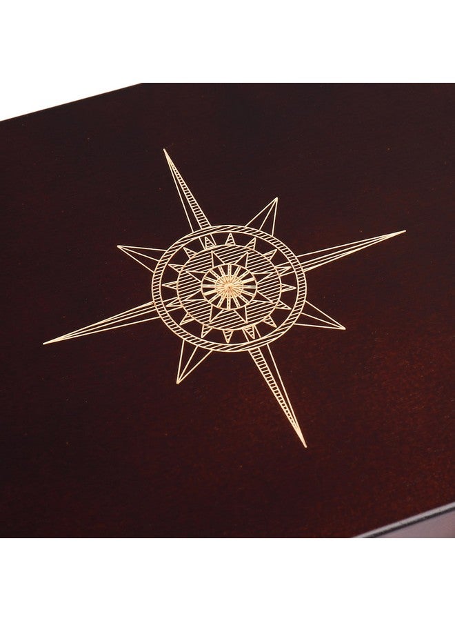 STERLING Games 12 Number Shut The Box Wooden Box Travel Case Nautical Theme Family Dice Game for Kids and Adults - Image 4