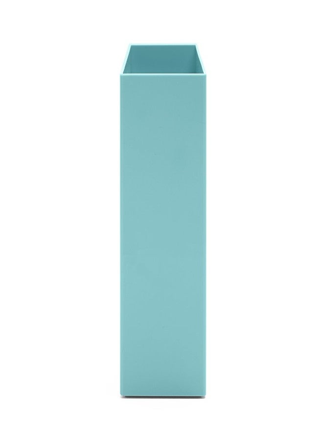 Poppin Hanging File Organizer - File Folder Organizer for Hanging Files, Open Top Design for Easy Access, Lacquer-like Finish, Stylish Design, Ideal File Organizer for Desk (Aqua) - Image 3