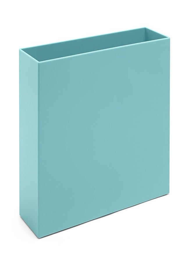 Poppin Hanging File Organizer - File Folder Organizer for Hanging Files, Open Top Design for Easy Access, Lacquer-like Finish, Stylish Design, Ideal File Organizer for Desk (Aqua) - Image 1