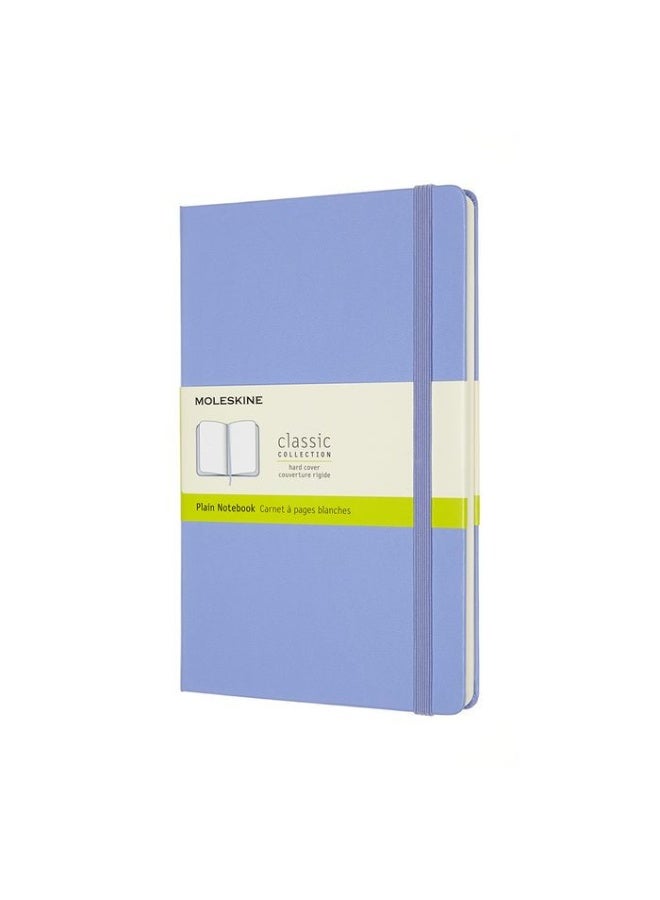 MOLESKINE Large Notebook Plain Pages Hydrangea Blue Hard Cover 240 Pages - Image 1