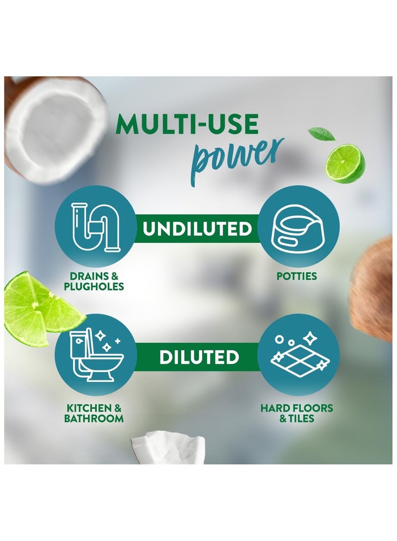 زوفلورا مطهر مركز متعدد الاغراض برائحة جوز الهند و الليمون 500مل - Image 4