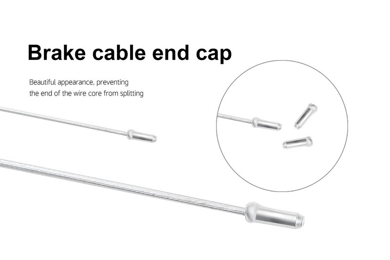 Bavel BMX Bike Gyro Brake Cables,Full Kit BMX Bicycle Brake Line Set Cable Wire,Front + Rear (Upper + Lower) with Spinner Rotor (Complete Set) for Bike Part Replacement - White (White) - Image 5
