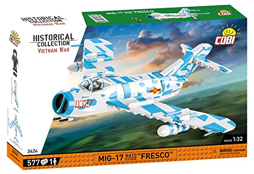 COBI Historical Collection Vietnam War MIG17 NATO Code Fresco Building Set 577 Pieces - Image 5