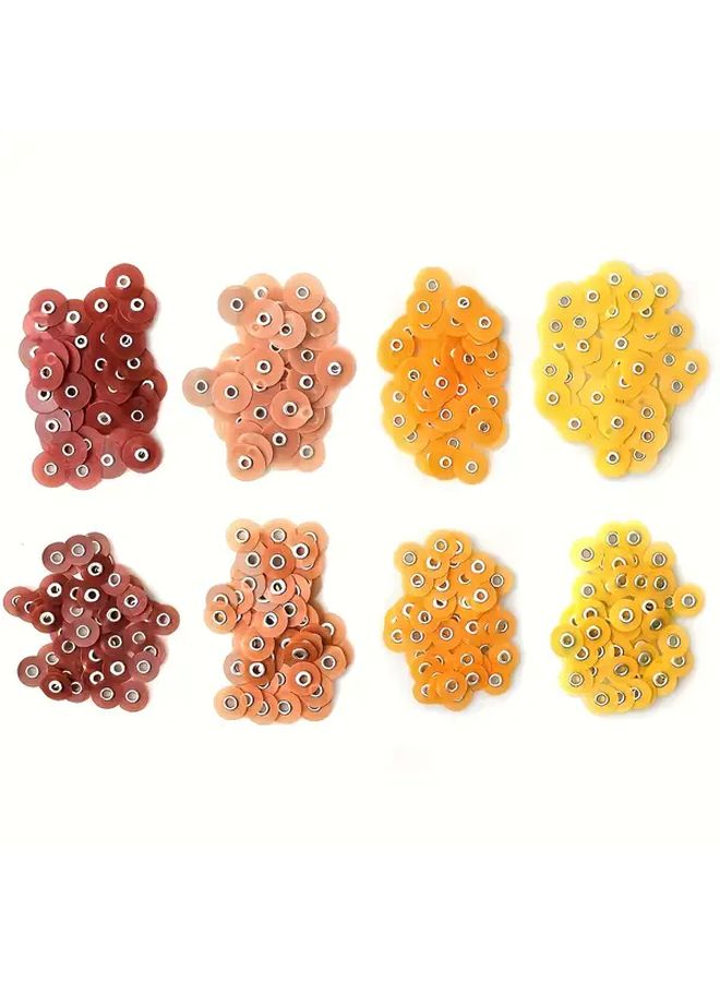 30pcs Fine Light Orange 9.5mm Polishing Discs With 2.35mm RA Shank For Grinding And Polishing Composite Materials Porcelain Glass Ionomer Resin - Image 4