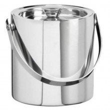 Nooks Double Wall Stainless Steel Plain Ice Bucket with Ice Scoop Ice Picker 1 liters Ice Cold for 6 h with Handle bar Tools for Home bar Accessories - Image 3