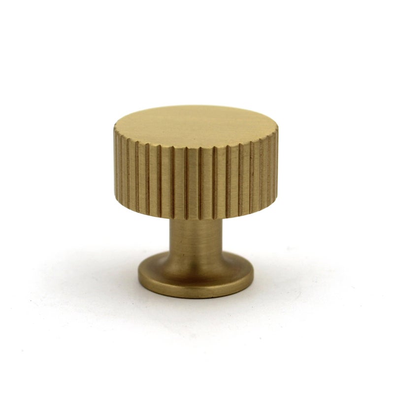 ABVIN Premium Knurled Satin Brass Knobs Handles, Furniture Pulls Cabinets Cupboards Drawers knob (1 pcs) - Image 4