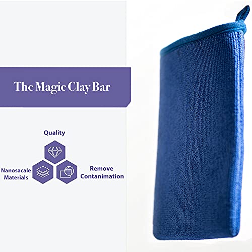 Ragnify Pack of 2 Clay Mitt Auto Detailing Medium Grade Alternative Mitt for Flawless Removal of Surface Bonded Micro Contaminant (Blue) - Image 5