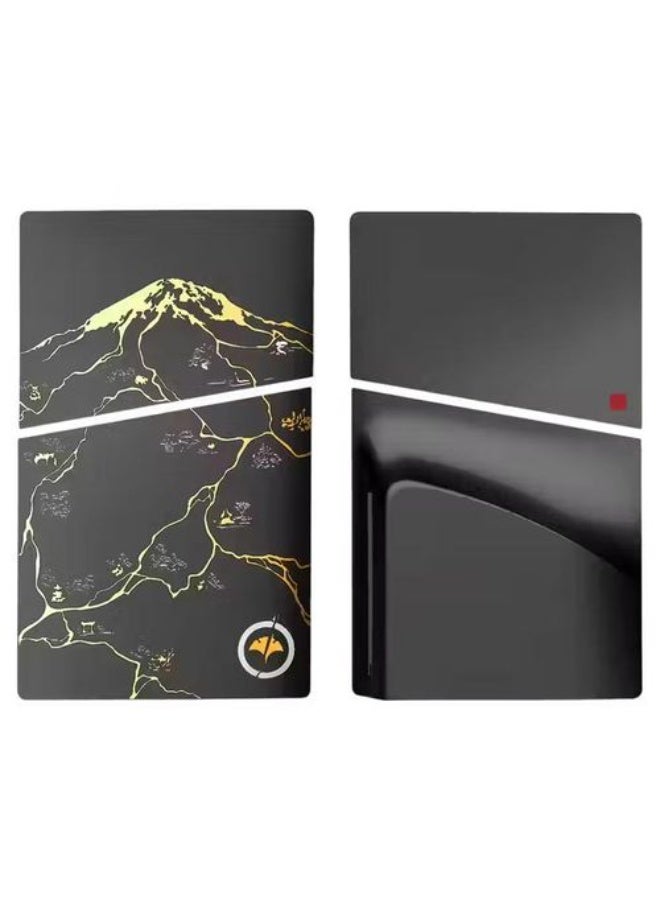 Ghost of Yotei Replacement Plate for PS5 Slim (Disc) - Black - Image 1